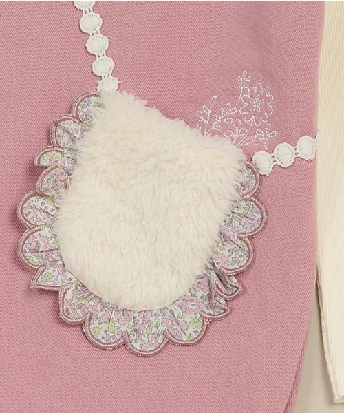 「Love&Peace&Money」 「KIDS」長袖ワンピース 90cm ピンク キッズ_画像5