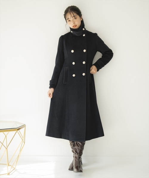 「REDYAZEL」 ステンカラーコート SMALL サックスブルー レディース_画像6