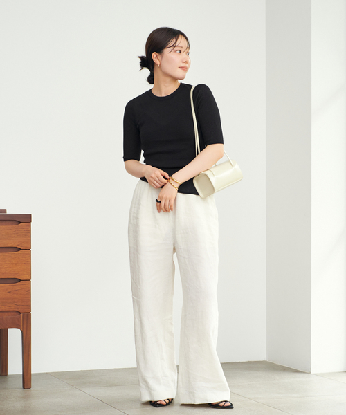 ニット セーター whisper rib sheer プルオーバー レディース plage ニット セーター whisper rib sheer プルオーバー