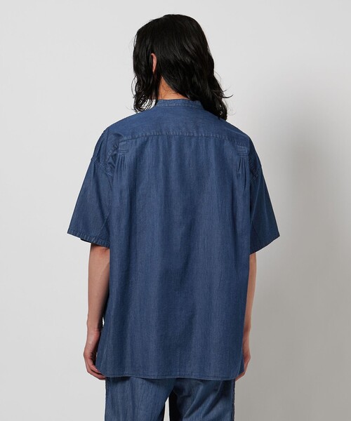 タグ付 Pheeta Trinity ブザム シャツ ブルー インドコットン Pheeta - シャツ Trinity トリニティ Light Blue | ROUND ROBIN CLOSET