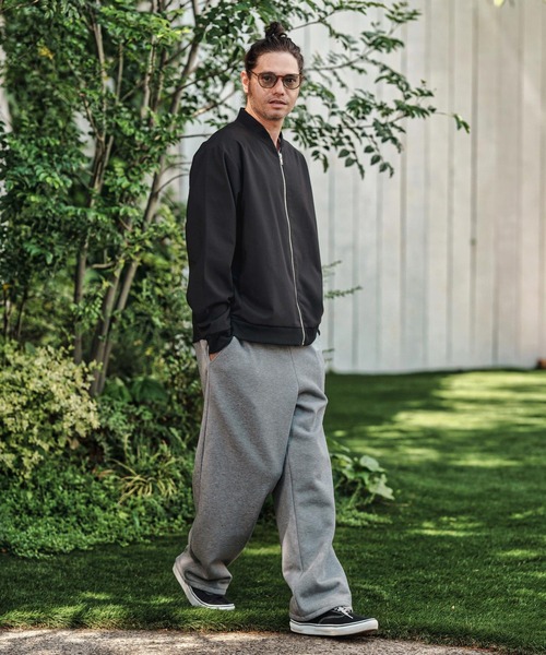CAMBIO（カンビオ） パンツ mp13786- Lining Boa Sweat Wide Straight