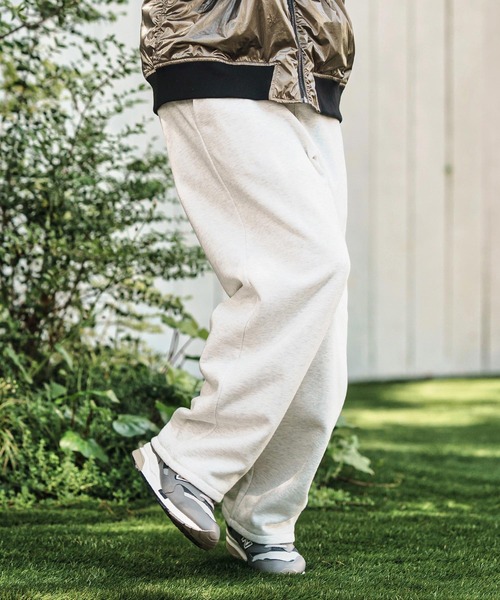 CAMBIO（カンビオ） パンツ mp13786- Lining Boa Sweat Wide Straight