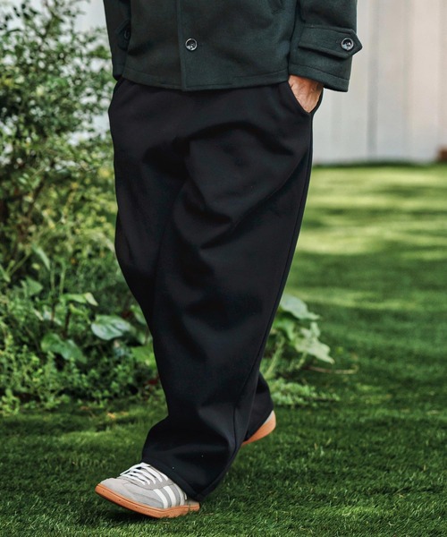 CAMBIO（カンビオ） パンツ mp13786- Lining Boa Sweat Wide Straight