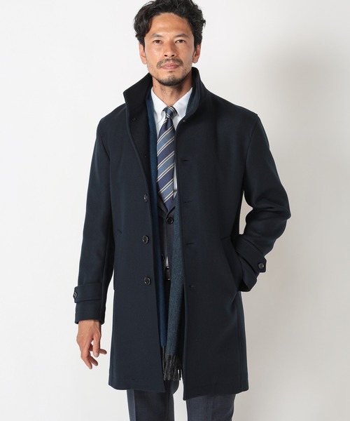 「MEN'S BIGI」 チェスターコート 01 マスタード メンズ_画像3