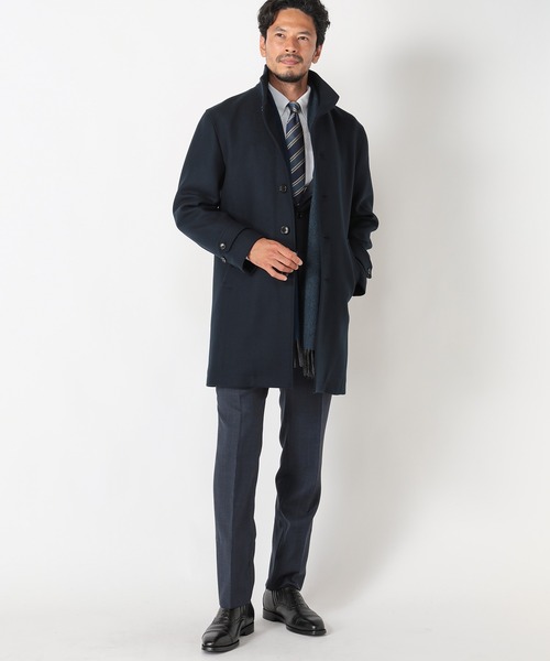 「MEN'S BIGI」 チェスターコート 01 マスタード メンズ_画像7