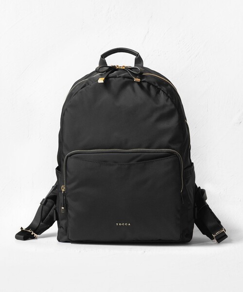 TOCCA ブラック バックパック ポーチ付き A4サイズ対応・撥水】OCTUPLE BACKPACK バックパック / TOCCA