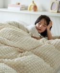 ベッド 寝具 掛け布団カバー ぽこぽこデザイン...の詳細画像4