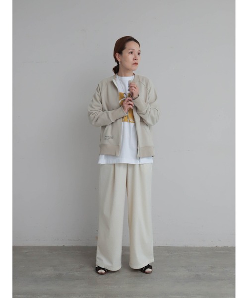 FIL DE FER（フィルデフェール） tシャツ コットン裏毛 逆開ZIP