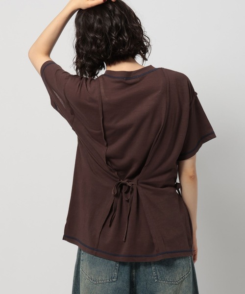 tシャツ シアーリボンアレンジTシャツ レディース | niko and… | 02