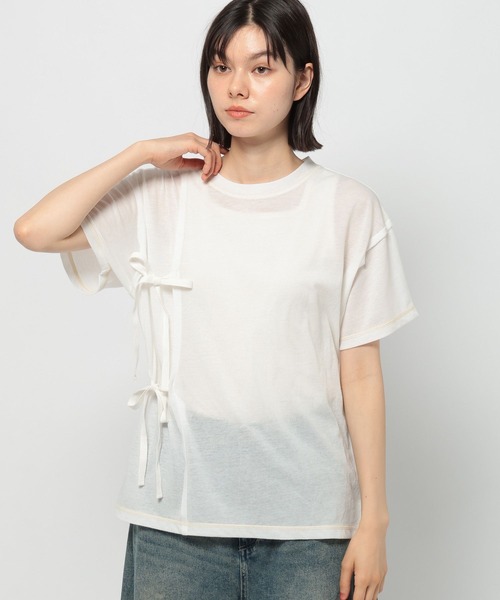 tシャツ シアーリボンアレンジTシャツ レディース | niko and… | 10
