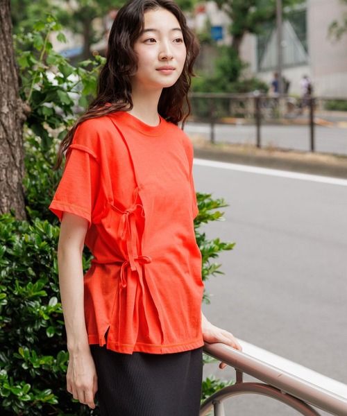 tシャツ シアーリボンアレンジTシャツ レディース | niko and… | 07