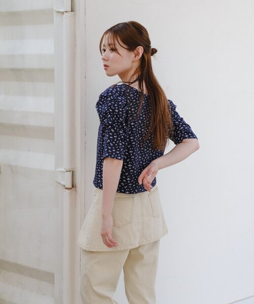 kastane ヘンリーブラウス Kastane（カスタネ） tシャツ 「新色追加/5色展開」ヘンリーリブプル