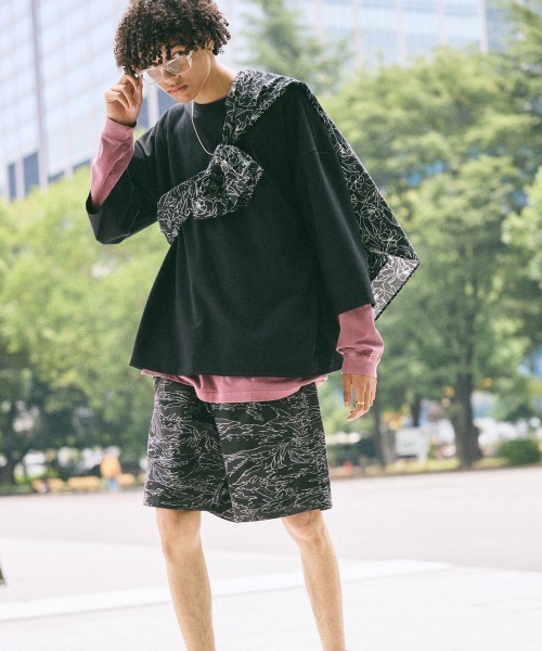 rehacer（レアセル） ワイドパンツ パンツ : Tiger Joint Camo Shorts