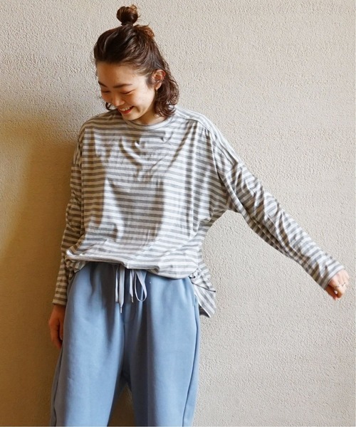 「JOURNAL STANDARD LUXE」 長袖カットソー - グレー レディース