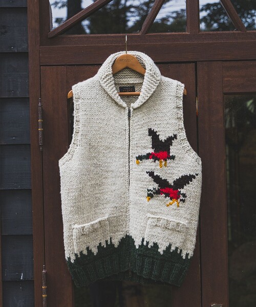 BEAMS+（ビームスプラス） セーター ニット カウチン ベスト メンズ