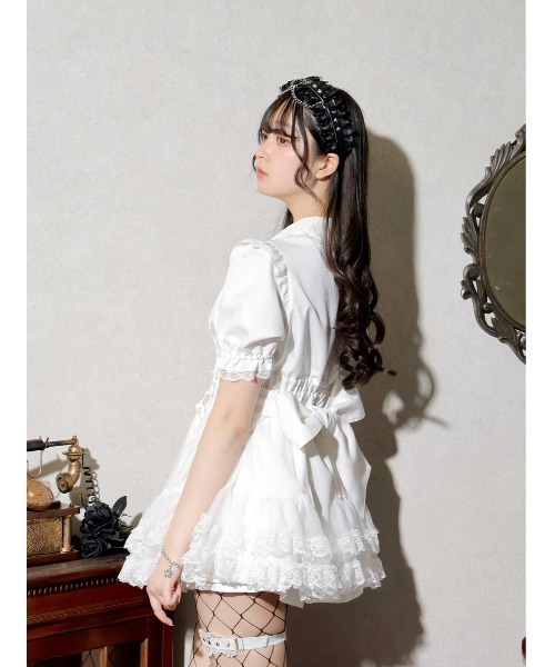 NOEMIE（ノエミー） ワンピース レースアップチュールティアード