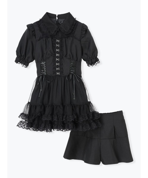 NOEMIE（ノエミー） ワンピース レースアップチュールティアード