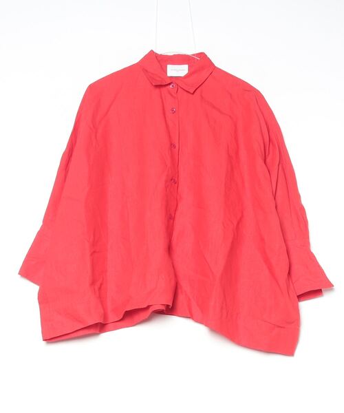 「UNITED ARROWS」 長袖シャツ - レッド レディース