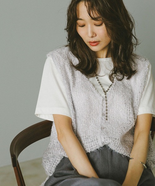 【大人気！！トレンド　今だけ破格】FRAMeWORK クロシェシャツジャケット 美品 FRAMeWORK フレームワーク クロシェシャツジャケット