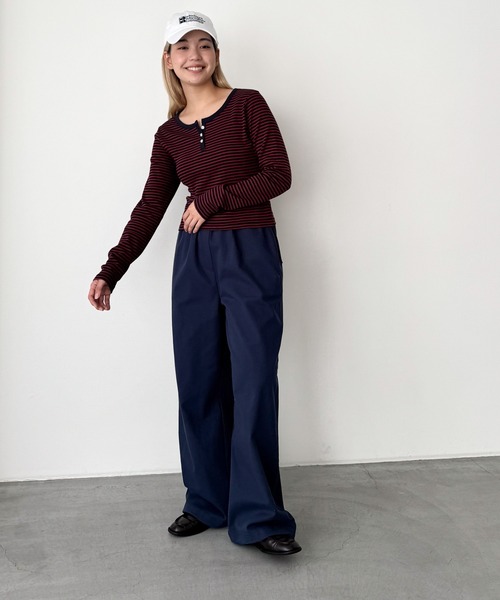 「CANAL JEAN」 「el mar」長袖カットソー ONE SIZE オートミール レディース CANAL JEAN 「CANAL JEAN」 長袖カットソー ONE SIZE