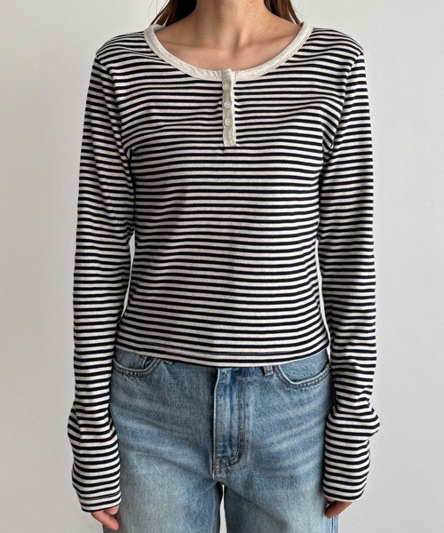 CANAL JEAN 「CANAL JEAN」 長袖カットソー ONE SIZE