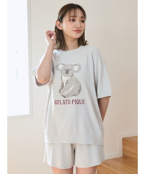 ジェラートピケ gelato pique パジャマ ルームウェア リブショートパンツ
