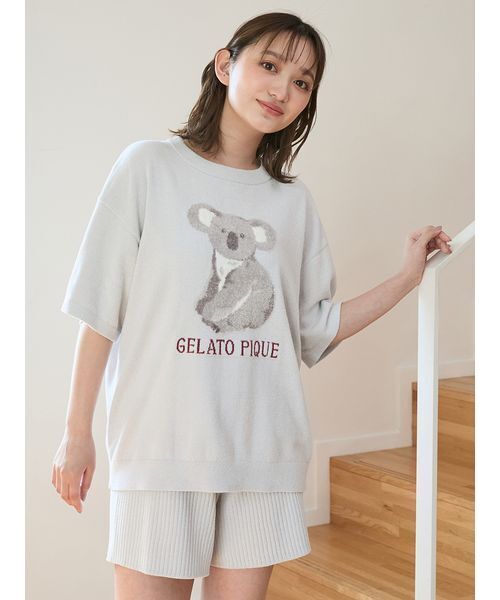gelato pique パジャマ ルームウェア リブショートパンツ