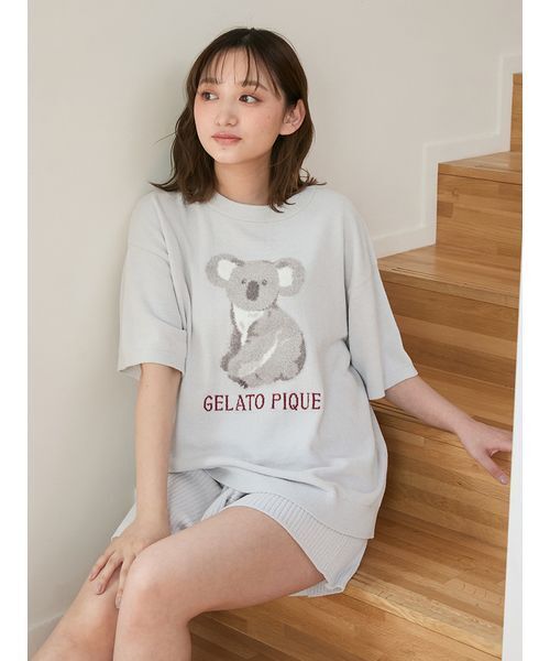 gelato pique パジャマ ルームウェア リブショートパンツ