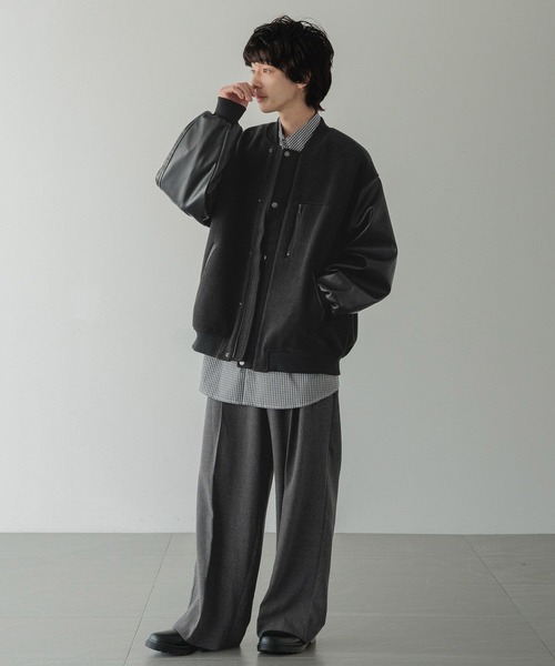 LOWRYS FARM（ローリーズファーム） スタジャン 「LFM(U)」ウーリー