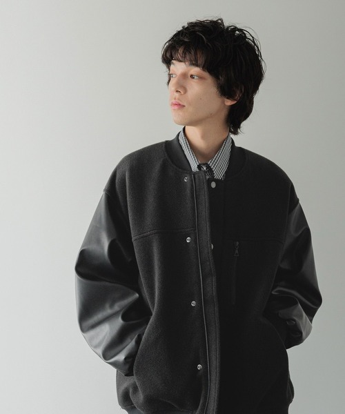 LOWRYS FARM（ローリーズファーム） スタジャン 「LFM(U)」ウーリー