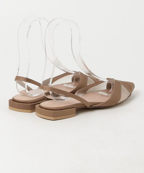 「carino」 フラットサンダル M ベージュ レディース_画像2