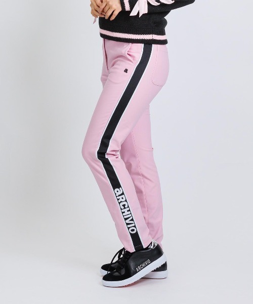 archivio（アルチビオ） パンツ 「LADIES」サイドライン裏起毛パンツ