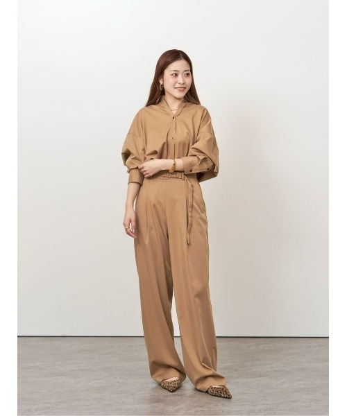 1erキュプラフィブリルシャツ&スカート　セットアップカシュクール　サイズ36 allureville（アルアバイル） ブラウス シャツ フィブリルカシュクール