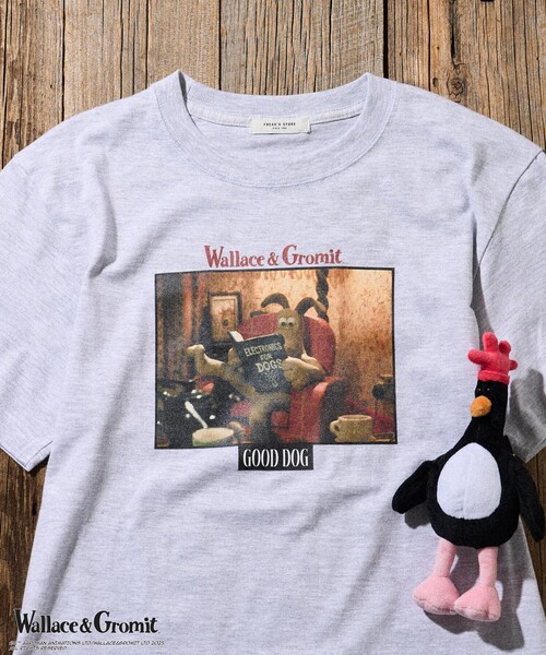 tシャツ Wallace ＆ Gromit/ウォレスとグルミット 「Wallace ＆ Gromit」 Gromit Tシャツ/ウォレスとグルミット