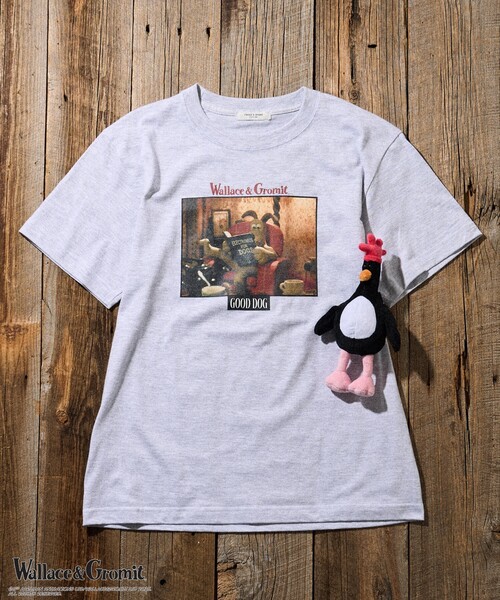 tシャツ Wallace ＆ Gromit/ウォレスとグルミット 「Wallace ＆ Gromit」 Gromit Tシャツ/ウォレスとグルミット Wallace and Gromit / ウォレスとグルミット / Tシャツ ホワイト
