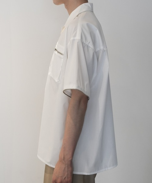 Chikashitsu+（チカシツプラス） シャツ 「CS」2way zip square cut