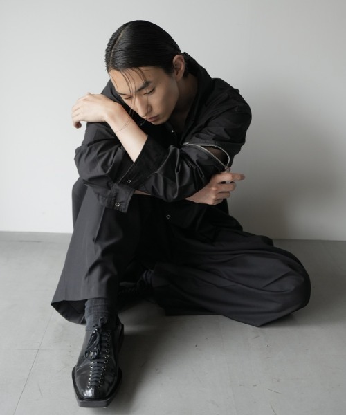 Chikashitsu+（チカシツプラス） シャツ 「CS」2way zip square cut