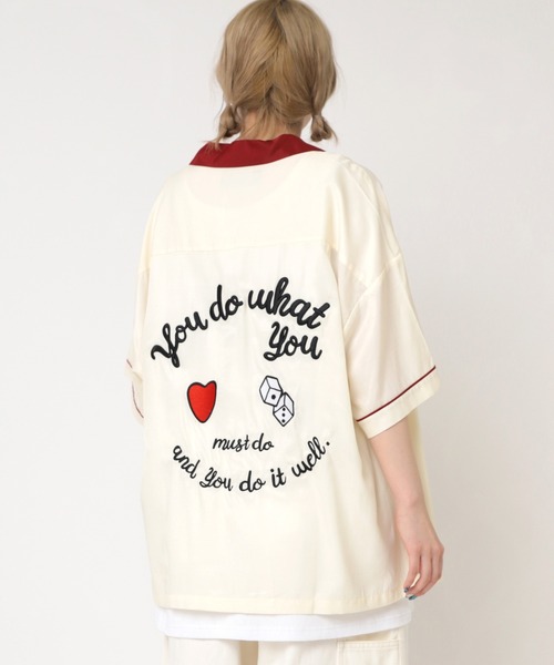 「RNA」 半袖ブラウス MEDIUM サックスブルー レディース_画像7