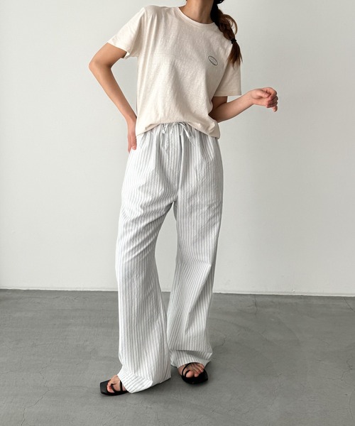 「CANAL JEAN」 半袖Tシャツ ONE SIZE ベージュ レディース_画像7