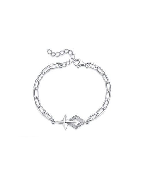 シルバーチェーンブレスレット t3yt3y ブレスレット シルバーモチーフチェーンブレスレット(T3) メンズ