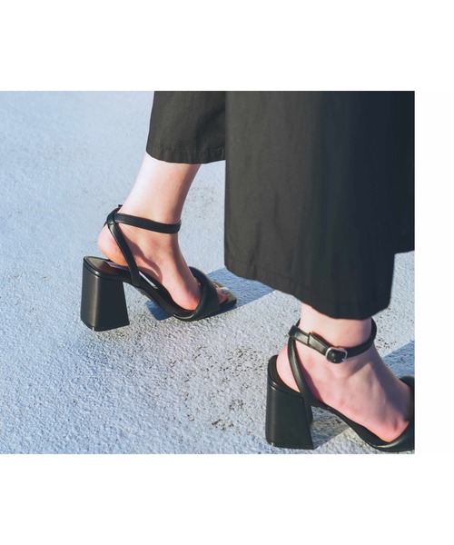 「STEVE MADDEN」 ヒールサンダル 22.5cm オレンジ レディース_画像4