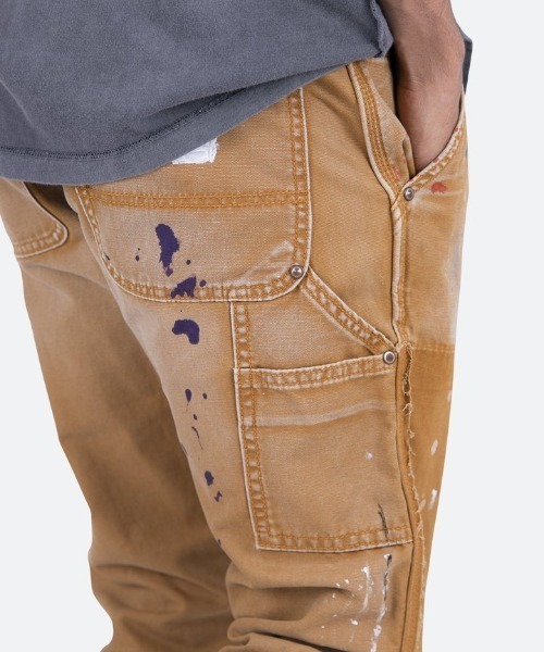 mnml（ミニマル） ダメージ加工デニムパンツ 32 ブラウン メンズ