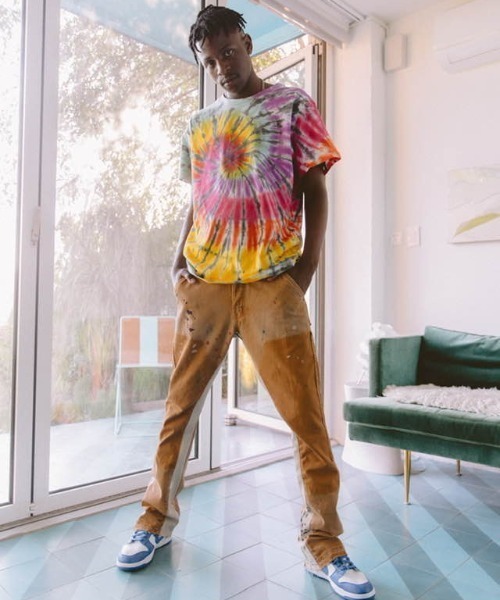 mnml（ミニマル） ダメージ加工デニムパンツ 32 ブラウン メンズ