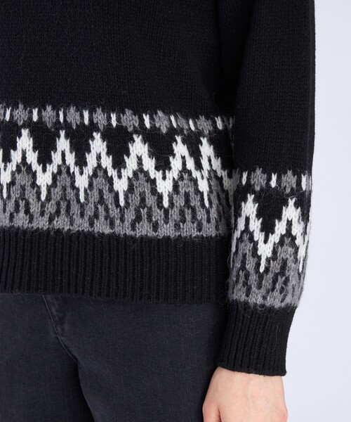 To b. by agnes ニット セーター 「Outlet」ノルディック プルオーバー