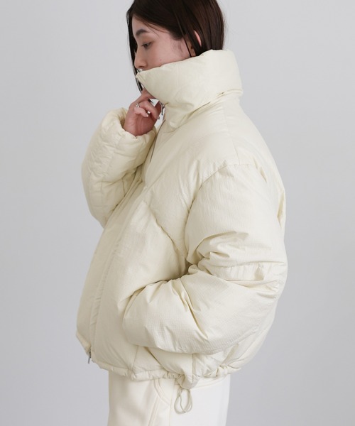 着用1回　フレイアイディー　ダウンコート　モカ　サイズ0 ダウン　0 FRAY I.D（フレイアイディー）の「ウォーターリペレントミドルダウン