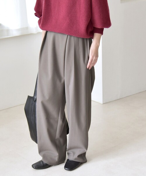 quaranciel ワイドパンツ パンツ quaranciel:「洗濯機可能」ウォーム