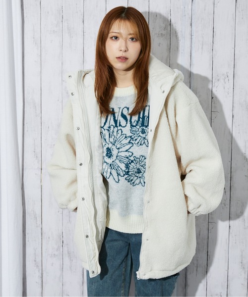 ブルゾン アウター 「ふわもこ×ゆるシルエット」レディース ボア
