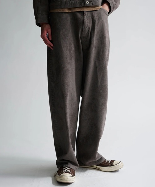 INSCRIREデニムパンツ試着1回着用定価50000円 INSCRIRE（アンスクリア） ワイドパンツ ジーンズ Color Denim Balloon