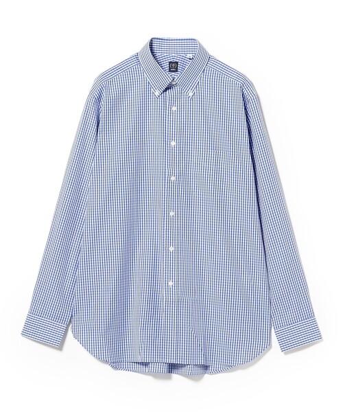 BEAMS F（ビームスF） シャツ コットン ギンガムチェック ボタンダウン