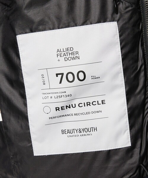 BEAUTY＆YOUTH UNITED ARROWS ダウンジャケット ダウン 小松マテーレ